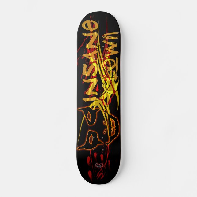 Geisteskranker Clown - kundenspezifisches Skateboard (Vorderseite)