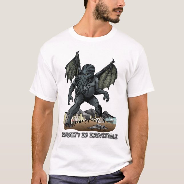 Geisteskrankheit ist unvermeidlicher Cthulhu T - T-Shirt (Vorderseite)