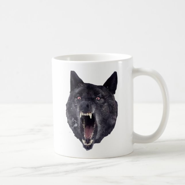 Geisteskrankheitswolf Kaffeetasse (Rechts)