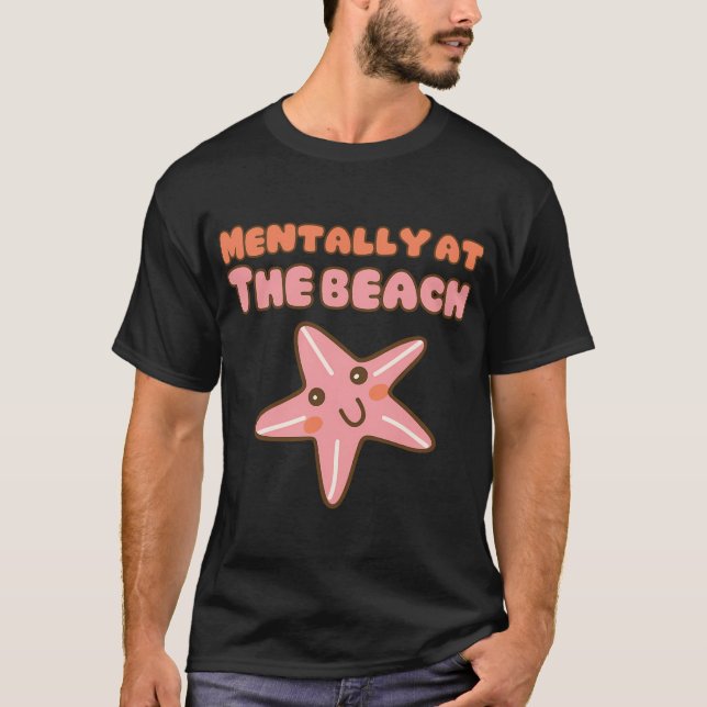 Geistig am Strand T-Shirt (Vorderseite)