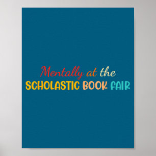 Geistig auf der scholastischen Buchmesse Retro Vin Poster