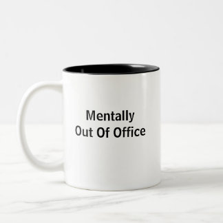 Geistig außer Haus Zweifarbiges Kaffeetasse