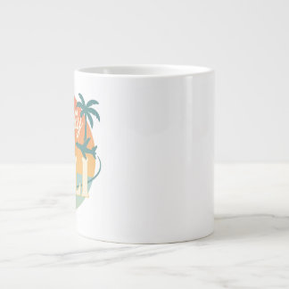 Geistig bin ich auf Bali – Retro-Tropen-Tasse mit Jumbo-Tasse