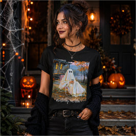 Geistig bin ich hier lustiger Geist Herbst T-Shirt
