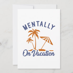 Geistig im Urlaub Dankeskarte