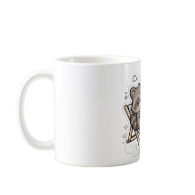 Geistig im Urlaub Tasse - Lustiger Waschbär Kaffee