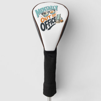 Geistig nicht im Büro Golf Headcover