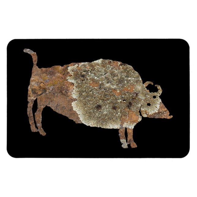 Geistige Büffel-Petroglyphe Magnet (Horizontal)