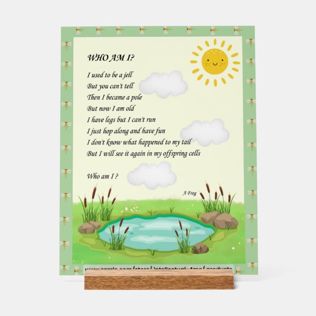 Geistige Freiheit Acrylschild (Vorderseite)