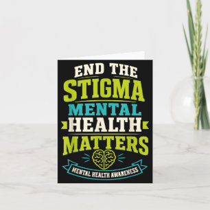 Geistige Gesundheit - beende das Stigma Karte