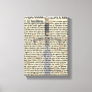 Geistige Kriegsführung Leinwanddruck