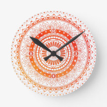 Geistige Mandala-orange Gelb