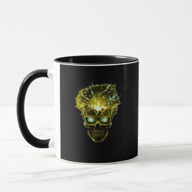 Geistige Überlastung | Explodierender Schädel Kosm Tasse (Links)
