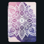 Geistiger Bio u. geometrischer MandalaWatercolor iPad Pro Cover<br><div class="desc">Wir haben diese geistige Mandalatabletteabdeckung entworfen. Die Ausrüstungsbeschreibungen unser eigener Hand gezeichneter verwickelter Mandala, der einen schönen rosa und lila Watercolorwäschehintergrund kombiniert. Die Mandala wird mit den Blumen- und natürlichen Elementen hergestellt. Besonders angefertigt mit Ihrem Namen und Initiale, die in die Mitte des Mandalaentwurfs gelegt wird. Ein errötenrosahintergrund addiert einen...</div>