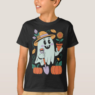 Geistiger Gärtner Halloween-Design mit Kürbissen u T-Shirt