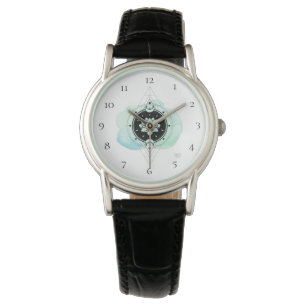 *~* geistiger Mond spielt heilige Geometrie Lotuss Armbanduhr