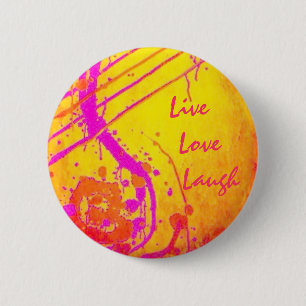 Geistiges inspirational - Live, Liebe, Lachen Button