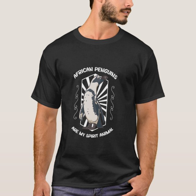 Geistiges Tier Afrikanischer Pinguin T-Shirt (Vorderseite)