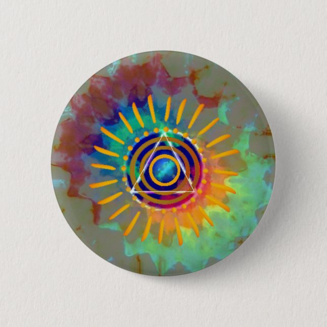 Geistiges Tyedye Button (Vorderseite)