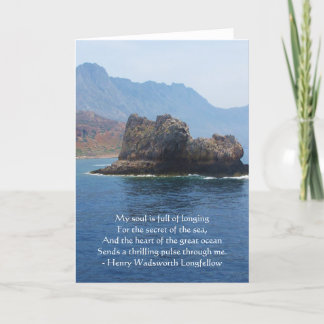 Geistiges Zitat Henry Wadsworth Longfellow Karte