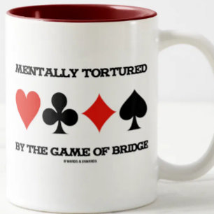 Geistlich durch das Spiel der Brücke (Spaß) Zweifarbige Tasse