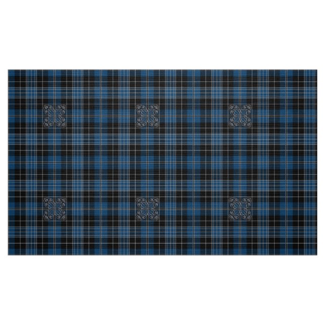 Geistliche Blaue Tartan mit Muster Stoff (Fat Quarter (45,7 x 55,9 cm))