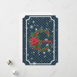 Geistlichkeit schottischer Tartan-Weihnachten Feiertagskarte