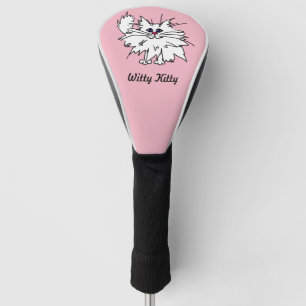 Geistreiche Miezekatze-Golf-Fahrer-Abdeckung Golf Headcover