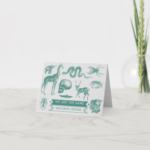 Geistreiche Valentinsgruß-Karte - biologisches Feiertagskarte