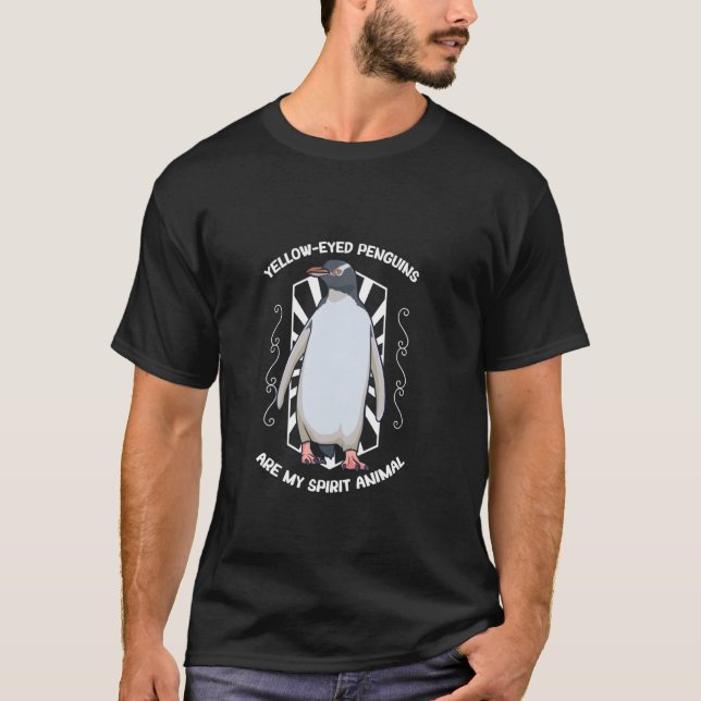 Geisttier Gelbäugiger Pinguin T-Shirt (Vorderseite)
