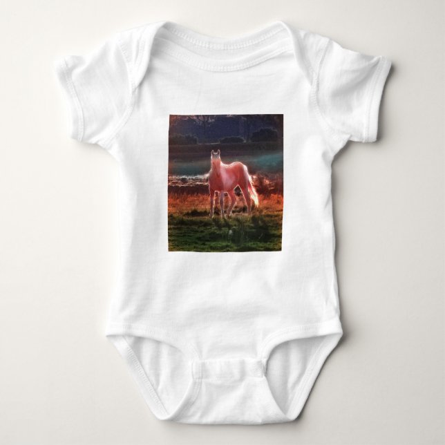 Geisttraumpferd Baby Strampler (Vorderseite)