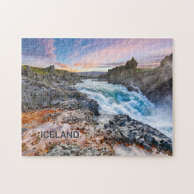 Geitafoss Wasserfälle, Island Puzzle (Horizontal)