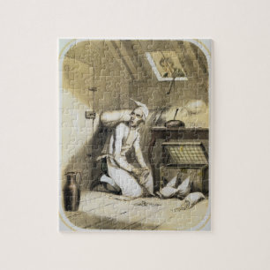 Geiz in der Küche, von einer Reihe Druckde Puzzle
