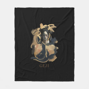 Geji Portrait Fleecedecke