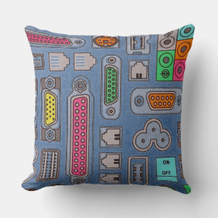 Gek Input Pattern Throw Pillow Kissen