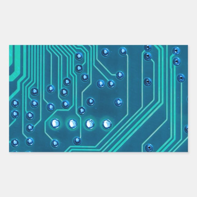 Gek-Technologie für die Leiterkarte Rechteckiger Aufkleber (Vorderseite)