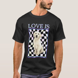 Gekacheltes Labrador Retriever T-Shirt Damen Herre