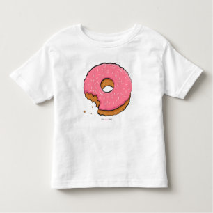 Gekauter rosa Krapfen scherzt Kleidung Kleinkind T-shirt