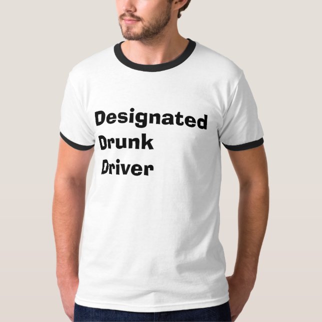 Gekennzeichneter betrunkener Fahrer T-Shirt (Vorderseite)