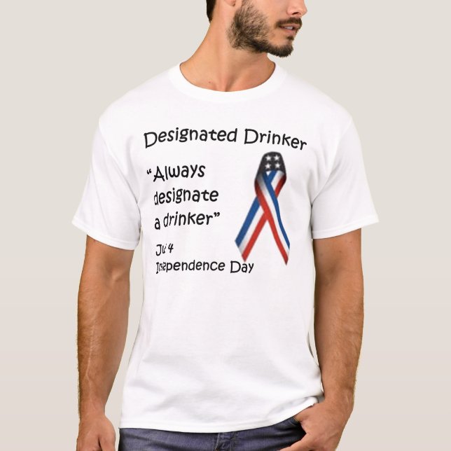 Gekennzeichneter Trinker - Unabhängigkeitstag T-Shirt (Vorderseite)
