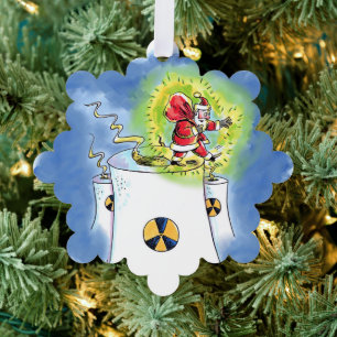 Gekernter Weihnachtsmann-Schneeflocken-Papier-Schm Ornament Karte