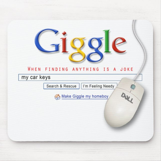 Gekicher-Suche Mousepad (Vorne)