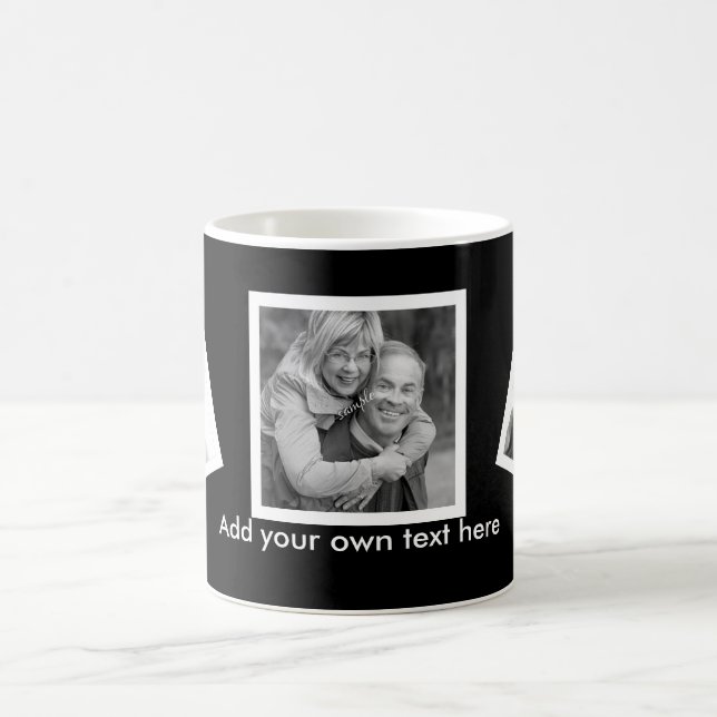 Gekipptes Foto-kundenspezifisches personalisiertes Tasse (Mittel)