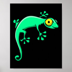 Gekko Lizard Halloween Costume Funny Halloween Poster