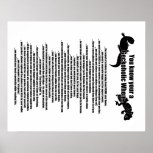 Gekkoalkoholisches Poster