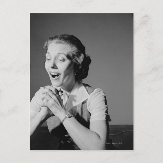 geklammerte Hände Postkarte (Vorderseite)