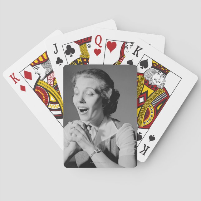 geklammerte Hände Spielkarten (Rückseite)