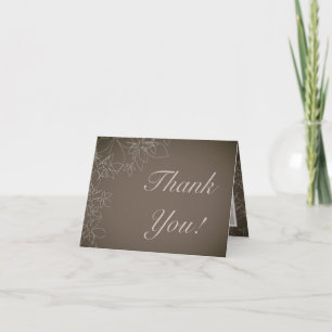 Geklappt dank Karte Autumn Floral Fall Gray