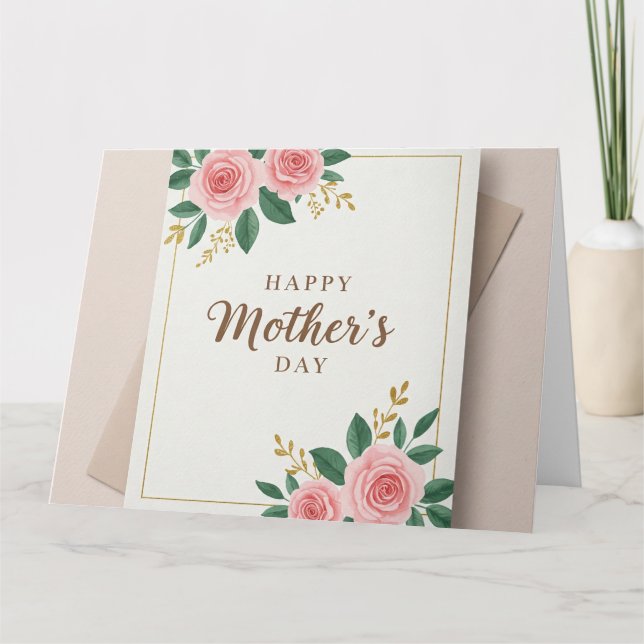 Geklappte Grußkarte zum Geburtstag der Mutter Karte (Vorderseite)