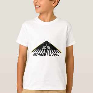 Geklärt, um Rollbahn zu landen T-Shirt